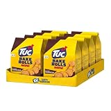 Tuc Bake Rolls Mini Gusto Barbecue Chips di Pane Sottili e Croccanti, Confezione da 6 Sacchetti gr.80