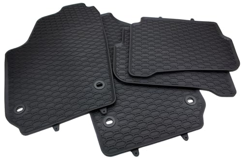kfz-premiumteile24 Tapis de sol en caoutchouc de qualité supérieure compatible avec Polo IV (9N/9N2/9N3) + Polo Cross année de construction 2002-2009 -...