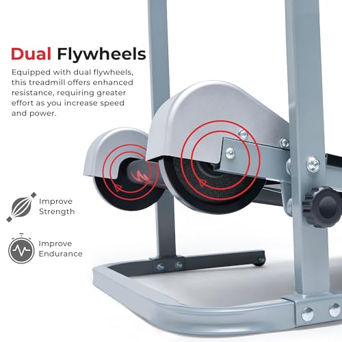 Image of Sunny Health & Fitness Manual Walking Treadmill, Non-Electric, Foldable & Compact Design, Quiet Tread Pad, Digital Monitor for Apartment, Gym, Home Office - SF-T1407M