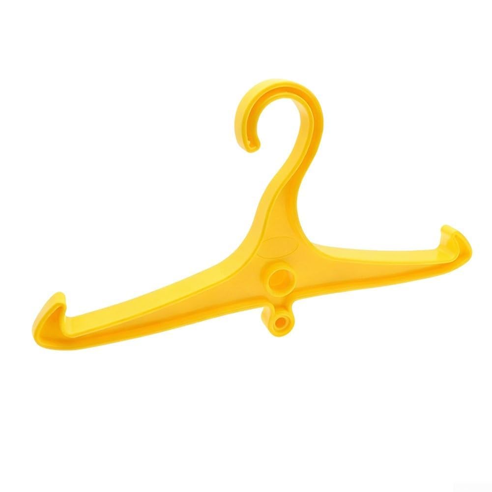 Dive Equipment Organizer Scuba Gear Storage Rack, For BCD Drying Hanger and Regulator Holder Stand with DIN For Yoke Valve Slot, Neoprene Suit Dryer for Boat Locker(Yellow)
