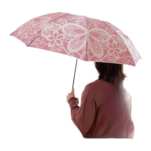 [槙田商店]晴雨兼用折りたたみ傘 kirie 蝶々 ワインレッド|老舗の職人が作る日本製のおしゃれな高級傘