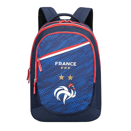 Sac à dos FFF Équipe de France bleu fini le désordre avec ses 3 compartiments