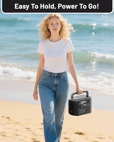 Omnibar Portable Power Station 300W, 299.5Wh Backup Lithium Battery, Portable Solar Generator with 120W Pure Sine Wave AC Outlet for Outdoors Camping, RV, CPAP, Off-Grid Living, Emergency Home Use - Image 7
