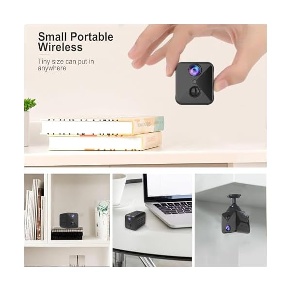 Spy Camera WiFi Hidden Camera,2023 Upgraded 4K Mini Security Nanny Camera,100 Days Standby Battery Life,AI Motion Detection Alerts, Auto Night Vision,Real Time Record Surveillance Camera for Indoor - Image 5
