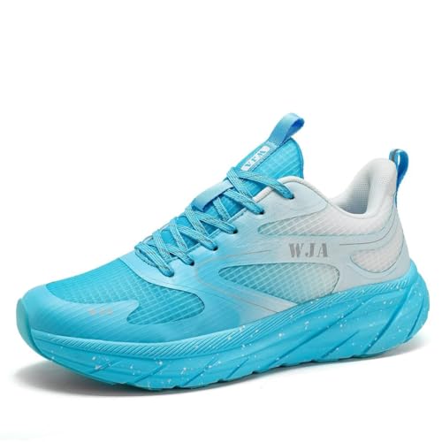 WJA Men's Road-Running-Shoes Walking Fashion Athletic Sneakers Comfort Lightweight Working Gym Mesh Shoes.