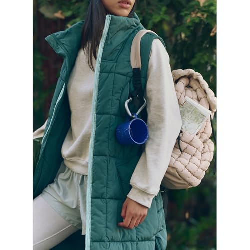 Womens Long Puffer Vest Casual Sleeveless Quilted Jacket Zip Up Lightweight Outerwear Warm Outdoor Winter Coat3