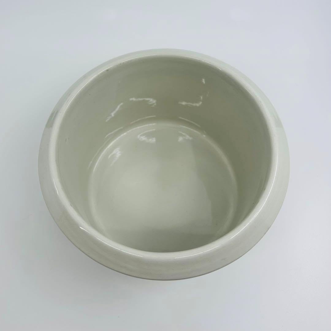 古い青磁水盤花器盆栽 86ubt122 青磁 花紋 水盤 ・華道具・花器
