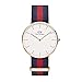 Produktbild Daniel Wellington Classic Oxford, Blau-Rot/Roségold Uhr, 36mm, NATO, für Damen und Herren