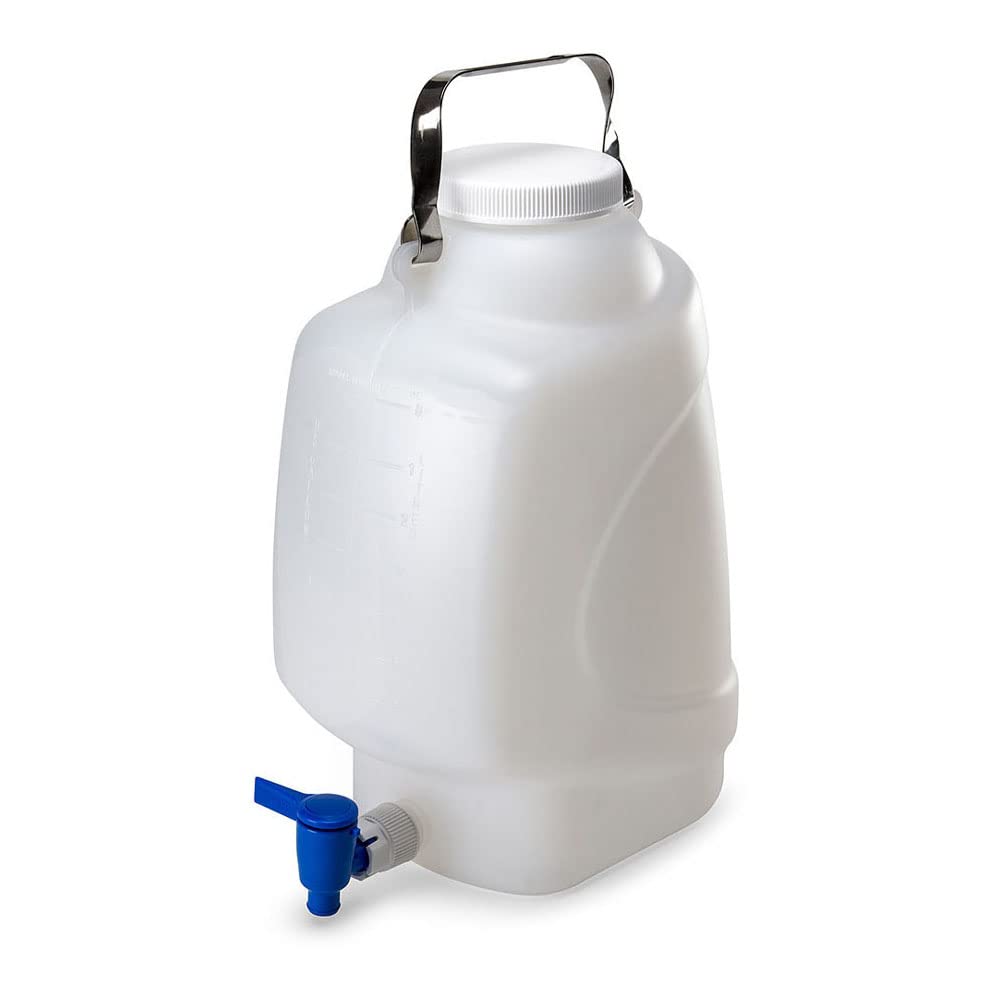 GLOBE SCIENTIFIC 7310010 Carboy, 2.64 gal. Labware Cap. English