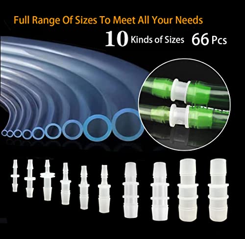 Musibo 66Pcs Hose Barb Fitting, Barb Reducer thumb #2