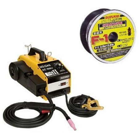 Amazon スズキッド Suzukid アーキュリー80luna2 Say 80l2 溶接ワイヤ ノンガス軟鋼 直径0 8mm Pf 01 Whatnotオリジナルセット 電気溶接機