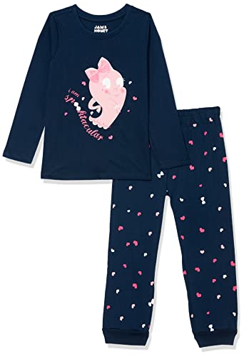 Amazon Brand – Jam & Honey Girl’S Pyjama Set Regular Pajama (Aw20Kgsl-Fs02_Multicolor 4_6-7 Years)