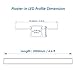 Besseto Plaster-in LED Aluminum Channel 6 Pack 6.6FT/2 Meter Plaster LED Light Strip Diffuser Channel, Trimless Recessed Drywall Aluminum LED Channel Profile for Wall and Ceiling with Milky Diffuser