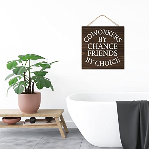 Plaque murale collègue Cadeau de départ en bois pour bureau - 8