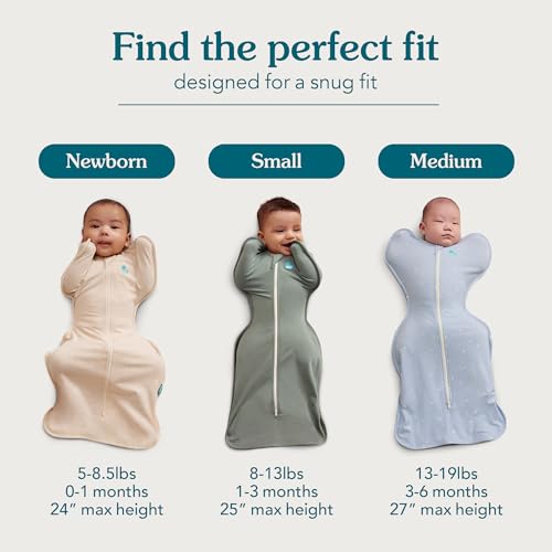 Image of Love to Dream Swaddle UP, Baby Sleep Sack, Self-Soothing Swaddles for Newborns, Snug Fit Helps Calm Startle Reflex, New Born Essentials for Baby, 1.0 TOG, Newborn 5-8.5 lbs, Powder Pink Twinkle