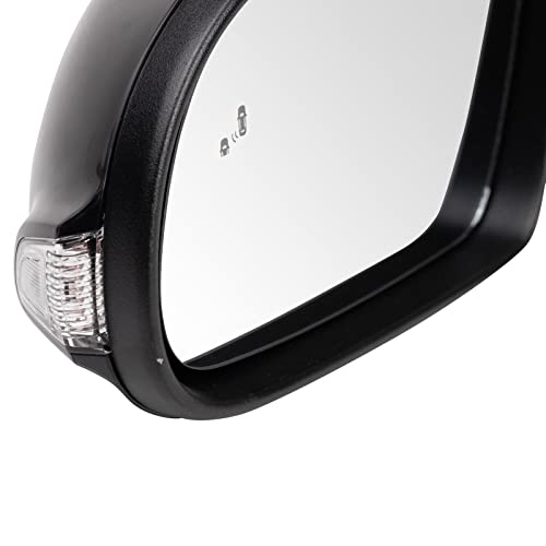 TRQ Driver Side Mirror Assembly Power Heated Turn Signal Blind Spot Smooth Black Paint to Match Compatible with 2018-2021 Hyundai Kona by TRQ - Image 8