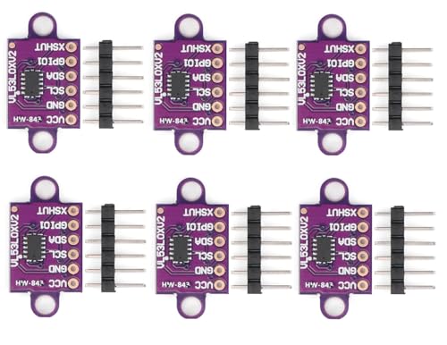 BAKODELOP VL53L0X Time-of-Flight Distance Sensor Flight Measurement ToF Laser Range Finder 940nm Laser Detect Module for Arduino (6PCS)