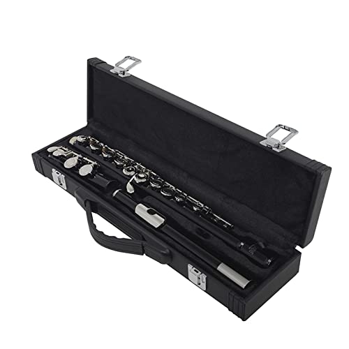 PSWK 16 Trous flûte Instrument à Vent clé clôturée Ajouter la Touche E CLE C Tone Nickel plaqué flûte avec étui Musical
