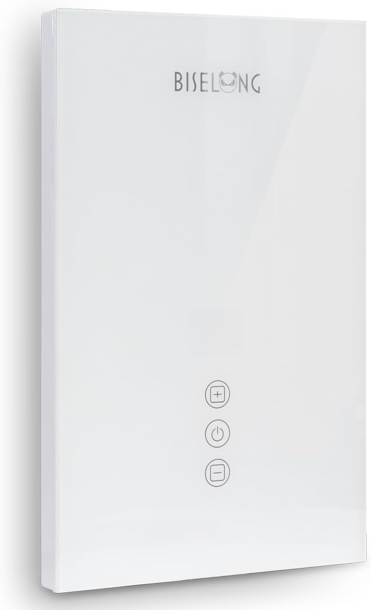 Electric Instant Heat Tankless Water Heater, 3.5KW,110/120V, Small, An Energy-Saving water heater Suitable for Kitchen Faucets and Washing Wachines Dishwasher, not suitable for Showering!(white-3.5)