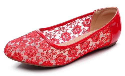 Dentelle respirante pour femme VenusCelia Serenity ballerines plates été mesh