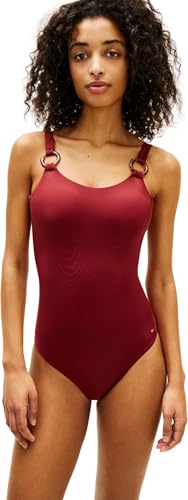 Tommy Hilfiger Damen Scoop Back Op Uw0uw06480 Badeanzug mit U- Rücken, RED (Liberty Red), XL