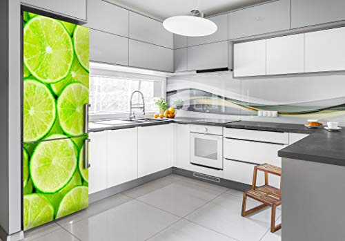 Pegatinas de refrigerador lavables película autoadhesiva resistente de limas 3