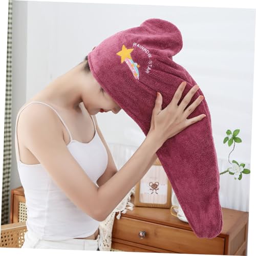 Balacoo 10 Pçs Toalha De Cabelo Seco Chuveiro Envoltório De Cabelo Toalha De Secagem Rápida Cabelo T