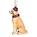 Design Toscano Christmas Xmas Golden Retriever Holiday Dog Ornaments, Full Color