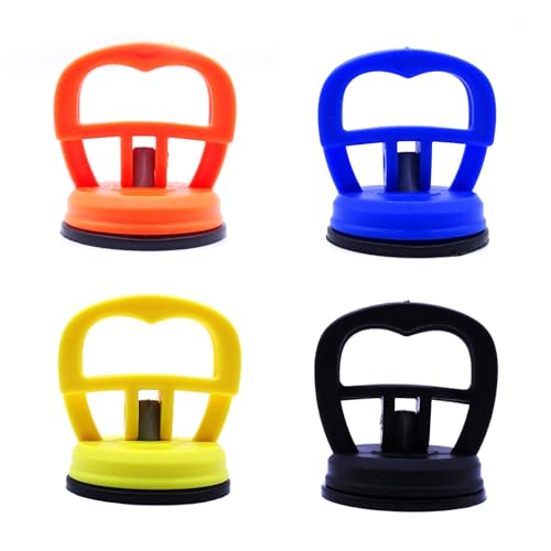 Dent Saugnapf Saugheber Vakuumsauger Gummisauger Glassauger MFCGHXR 4er-Pack Saugheber Auto Dellen, Auto Dent Saugnapf, Heavy Duty Saugheber，Saugnapf Dellenzieher zum Reparieren von Autos