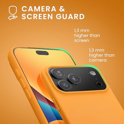 kwmobile Case Compatible with iPhone 17 Pro Max Case - Soft Slim TPU Silicone Phone Cover - Fruity Orange by kwmobile - Used condition - Image 5
