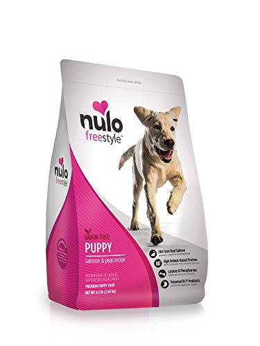 Nulo Puppy Food Grain Free Dry Food With Bc30 Probiotic And Dha (Salmon And Peas Recipe, 4.5Lb Bag)