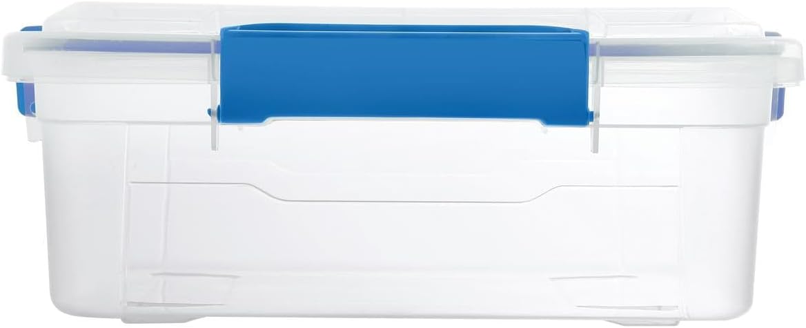 Watertight Storage Containers 6 Pack, 3 Gal/12 Qt Heavy Duty Stackable Box with Lid, Dustproof Airtight Tote for Outdoor Gear, Emergency Preparedness, Food Storage, Camping.
