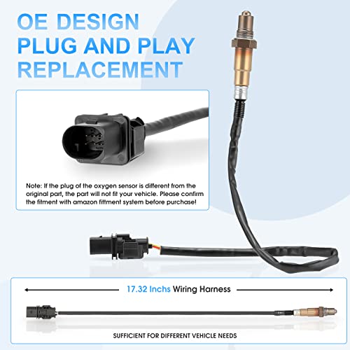 ACAUTO 234-5107 Oxygen Sensor Upstream O2 Sensor Compatible with Ford F150 Transit 150 250 Expedition Fiesta Audi A3 TT Volkswagen Jetta CC Pasat GTI Porsche Lincoln 0258017025 17025 12575657 213-1572 by ACAUTO - Image 4