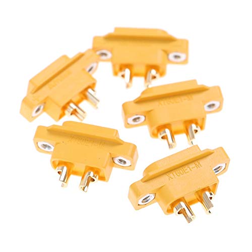 YUNIQUE ESPANA 5 Piezas Conector de Batería XT60E-M Macho para RC Motor de Batería de Lipo Cover