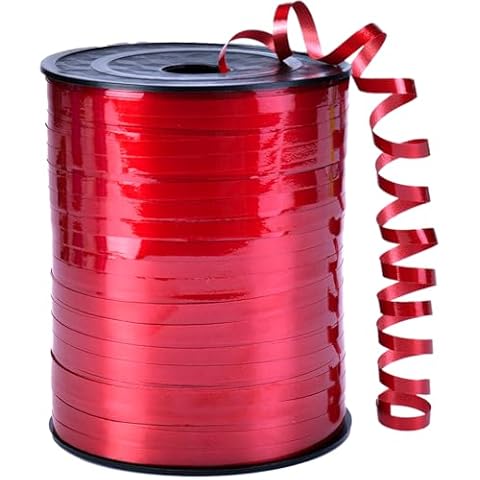 Red Ribbon,3/16 inch x 500 Yard Red Curling Ribbon for Gift Wrapping, Birthday, Wedding, Balloon Ribbon, Florist Crafting Cover