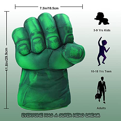 Kids Superhero Hands, Super Hero Boxing Gloves Incredible Smash Fists Soft Plush Toys, Kids Cosplay Costumes Gloves For Kids Children Boys Girls Toddler Christmas Gift #TOP2