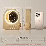 blonbar Sunrise Alarm Clock, Wake-up Light,Touch Lamp Night Light with Meteor Light, Stepless Dimmable Bedside Lamp, 10 Natural Sounds,Suitable for Family, Friends, and Children - Image 2