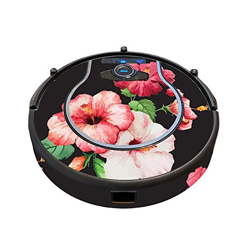 Image of MightySkins Skin Compatible with Shark Ion Robot 750 Vacuum Minimal Coverage - Hibiscus | Protective, Durable, and Unique Vinyl wrap Cover | Easy to Apply, Remove, and Change Styles | Made in The USA