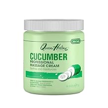 Queen Helene Cucumber Professional Massage Cream Cooling Hydration That Refreshes, Softens & Revives Skin | 15 oz Jar