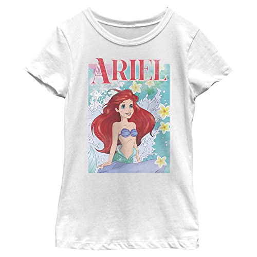 Disney Little, Big Princesses Ariel Poster Girls Short Sleeve Tee Shirt