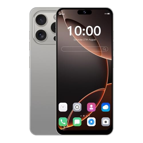 QrZrQ 4G Smartphone has 6.3-inch HD Incell Display, 32GB ROM (Expandable up to 256GB), Dual SIM Free Unlocked Android 12.0,Support Bluetooth/Wifi/GPS/FM Mobile Phone (Grey)