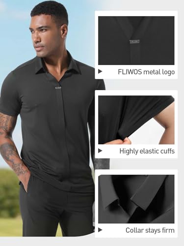 Mens Polo Shirts, Premium Short Sleeve Golf Polo Shirts Lightweight Casual Collared T Shirt for Summer Beach2