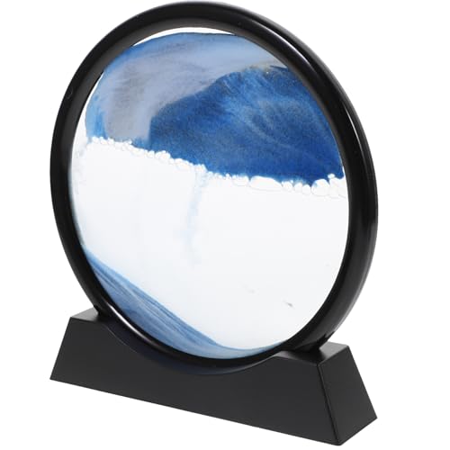 Abaodam Reloj de Arena Decorativo con Pintura de Paisaje Movimiento Cuadro de Arena Creativa para Escritorio Adorno Relajante para Hogar y Oficina Regalo Original de Arte Mágico