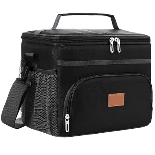 Bolsa Termica Que Mantem Aquecido ou Refrigerado Praia Lazer Viagem - 15 L (PRETO)