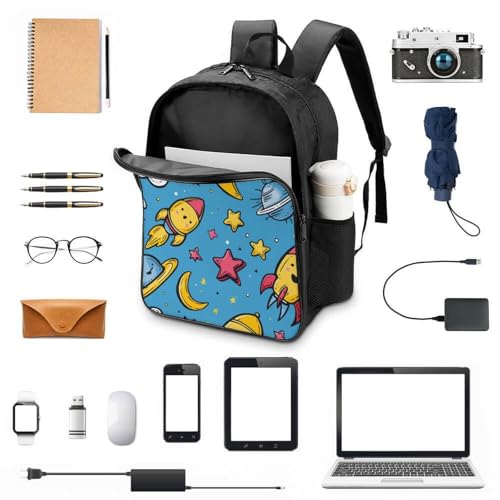 Mochila escolar de cohete con soporte de pecho para evitar dolor de espalda 4