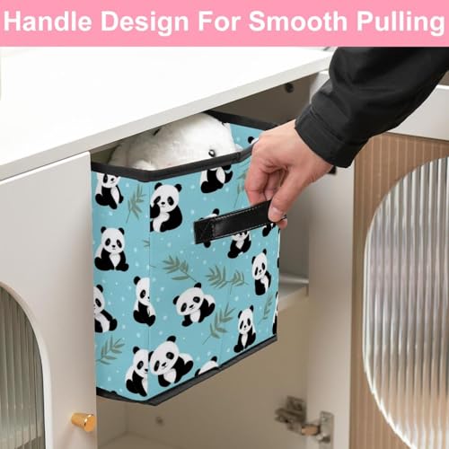 Boîte de rangement pliable panda contre le désordre des vêtements