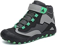 Mishansha Kinder Wanderschuhe Mesh Atmungsaktiv Trekkingschuhe rutschfest Jungenschuhe Schwarz Gr.36