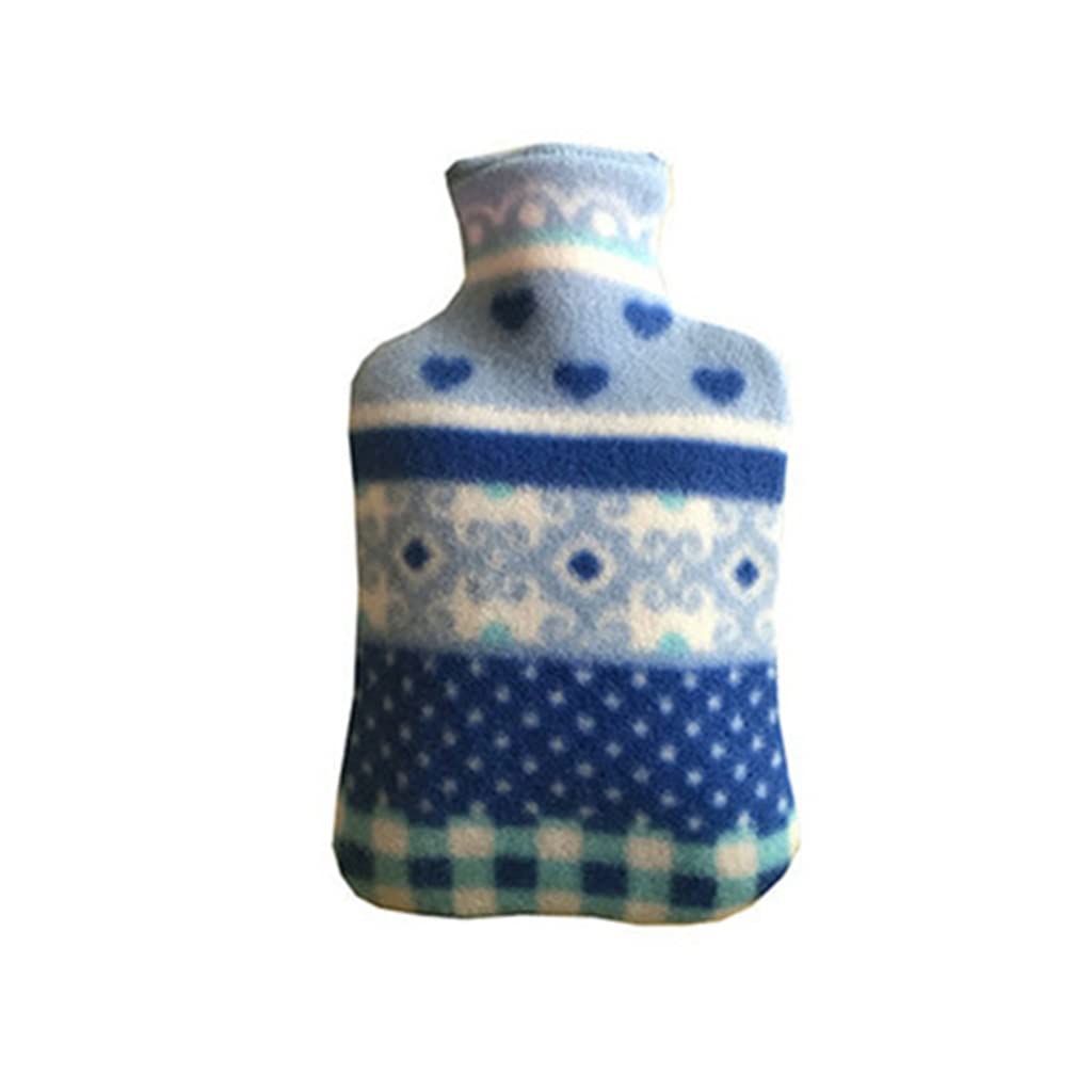 Funda para botella de agua caliente de felpa polar - Tamaño grande (2000 ML) - Diseño extraíble y colorido