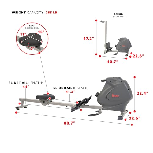 Sunny Health & Fitness Multifunction Premium Magnetic Indoor Rowing Machine - SF-RW5941 by Sunny Health & Fitness - Image 5