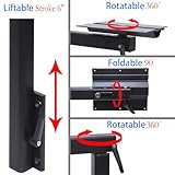 HWHongRV Upgrade RV Table Leg with Folding Table Top, 360 Degree Rotation, Removable Premium Aluminum Alloy, RV Table Leg Bracket, Accessories for Motorhome, Pontoon, Truck - Image 4